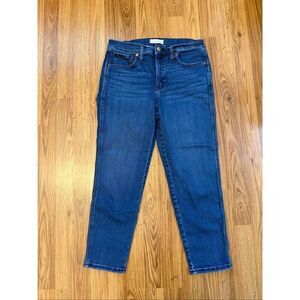 Madewell Women's Mid Rise Stovepipe Stretch Denim Jeans Dahill Wash Size 30